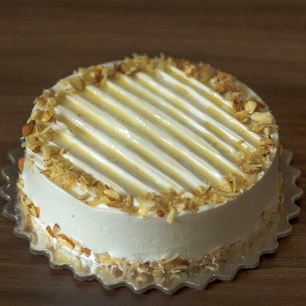 Premium Honey Almond Fresh Cream Cake